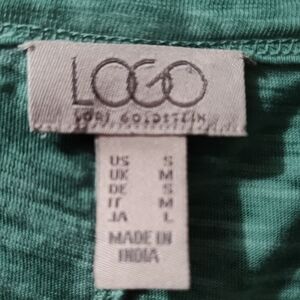 LOGO by Lori Goldstein Green Top